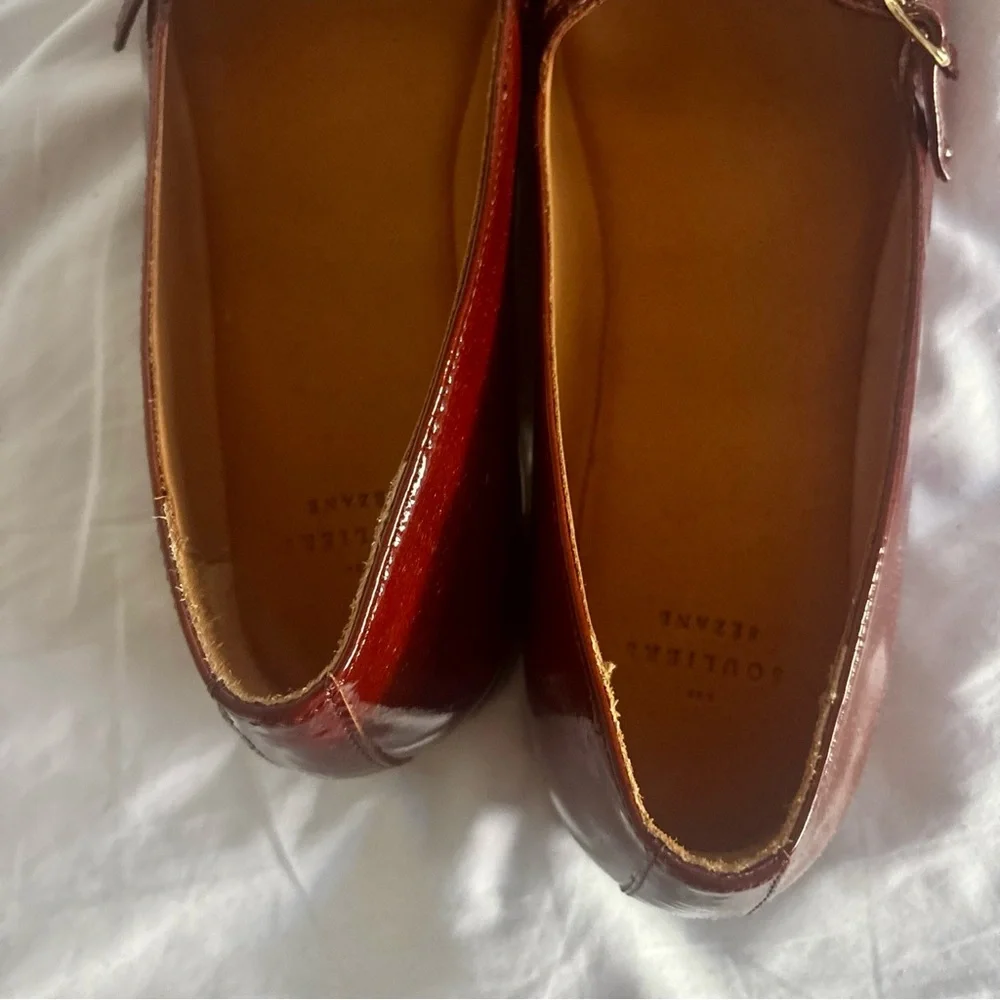 Sezane Burgundy Patent Leather Loafers - Picture 7 of 7